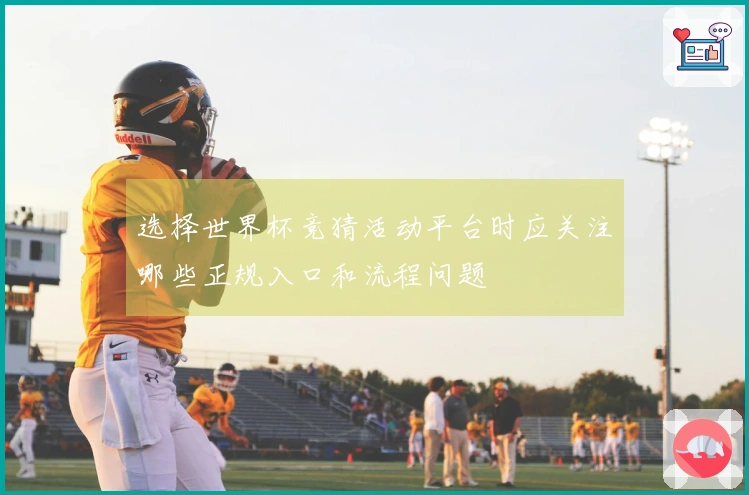 选择世界杯竞猜活动平台时应关注哪些正规入口和流程问题